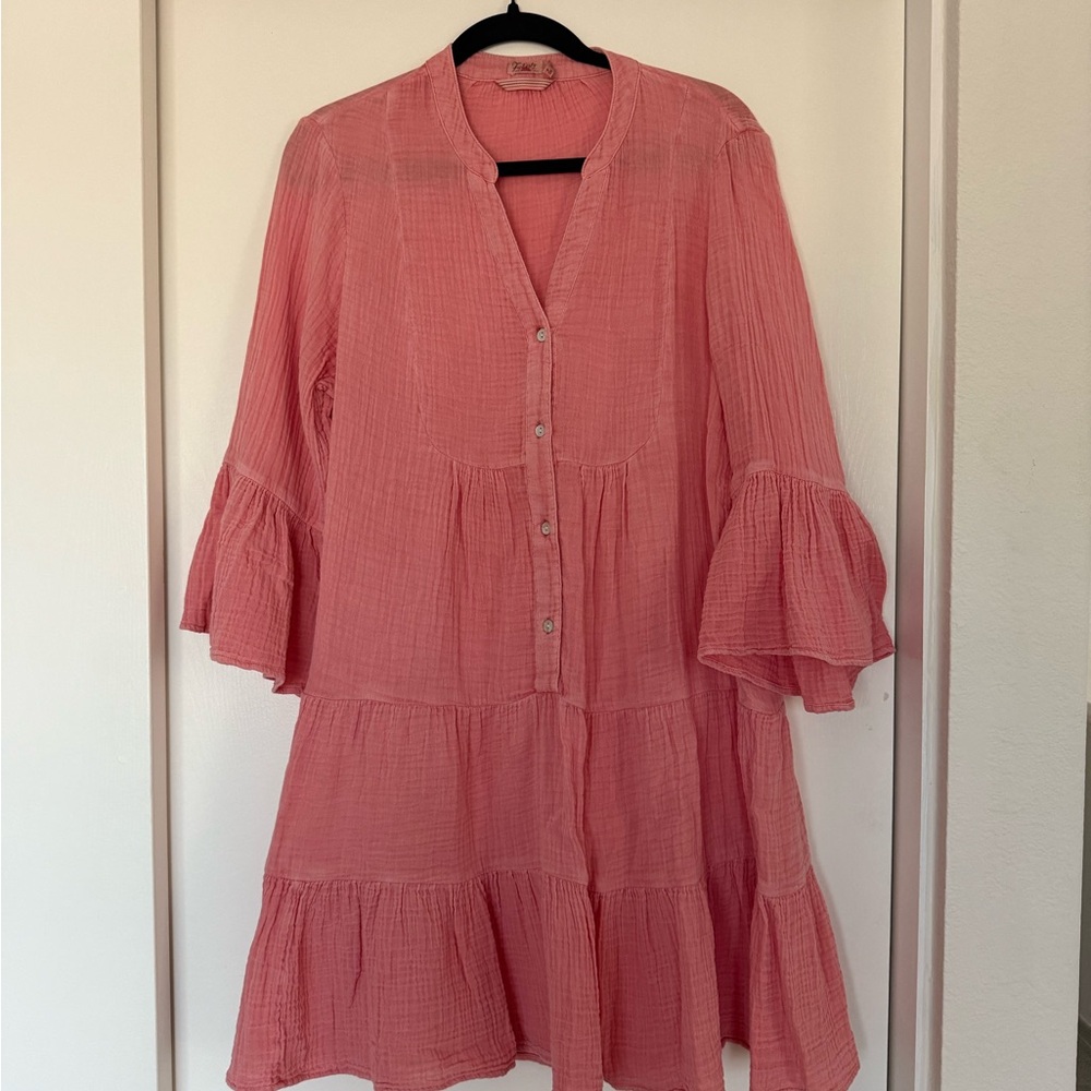 Faherty Dune Cotton Kasey Gauze Dress